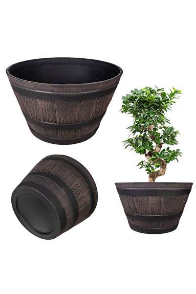 KADAX Flowerpot Garden Pot 40 cm Large For Flowers Round Plastic Cover