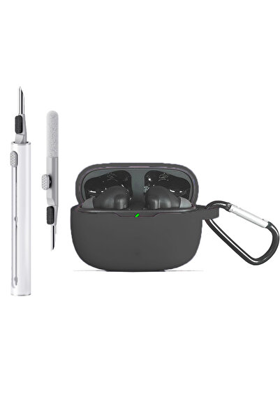 Generic جراب سيليكون لجهاز JBL Wave Beam، غطاء حماية ممتاز مقاوم للصدمات مع ح...