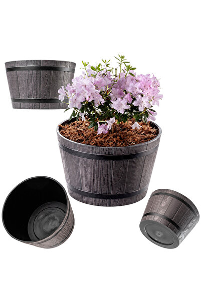 KADAX Flowerpot Large Garden Pot for Terrace Flowers Cover Flowerpot Round 30cm