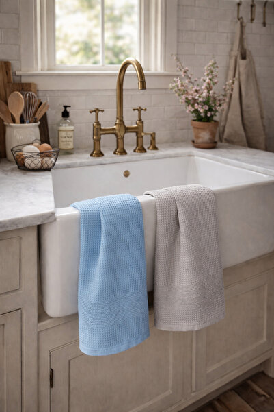 Pilloveland Waffle Cotton Drying Cloth - Kitchen Towel - 40 X 60 cm