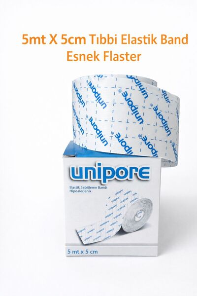 Unipore 5mt X 5cm Tıbbi Elastik Band Esnek Flaster (1 ADET)
