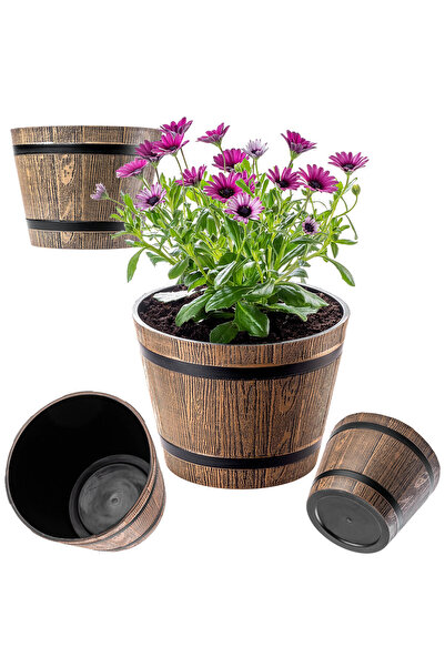 KADAX Flowerpot, Flowerpot, Round Cover, Plastic Garden Flowerpot, 23cm