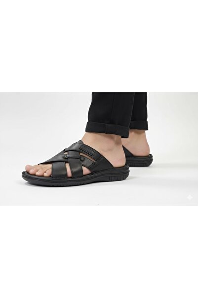 Polaris 5 Nokta 107454.m 5fx Erkek Hakiki Deri Terlik SİYAH