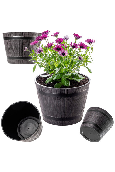 KADAX Flowerpot Garden Pot for Terrace Flowers Cover Flowerpot Round 23 cm