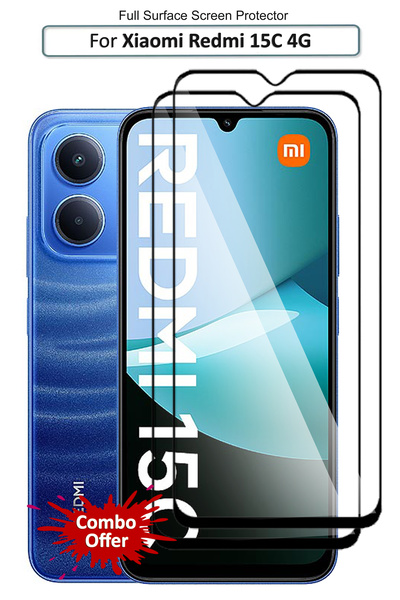 Generic 2 Pack Xiaomi Redmi 15C 4G - Premium Glass Screen Protector