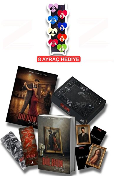 Vera Kitap Dilhun 1 – Zor Aşk (Kutulu Set)-8'li Özel Tasarım Kalp Ayraç Hediyeli