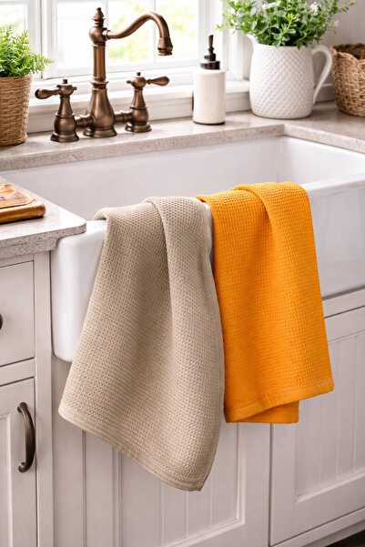 Pilloveland Waffle Cotton Drying Cloth - Kitchen Towel - 40 X 60 cm