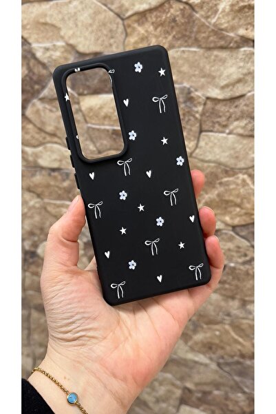 Vip Case حافظة مطاطية كلاسيكية متوافقة مع هاتف Vivo V30 Mini Bow منقوش من الس...