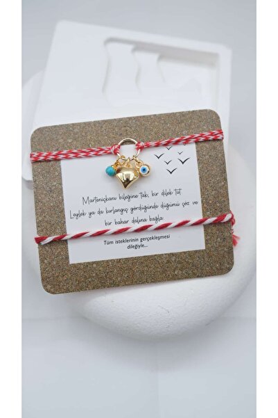 Jerie Heart and Evil Eye Bead Detail 2-Piece Marteniçka Bracelet