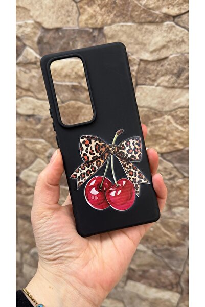 Vip Case Vivo V30 Compatible Cherry Bow Leopard Printed Pack Silicone Shock-A...