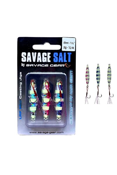 Savage Gear Psycho Sprat Lrf Jig Yem 3Adet Set Turkish Zebra Mix 5 gr