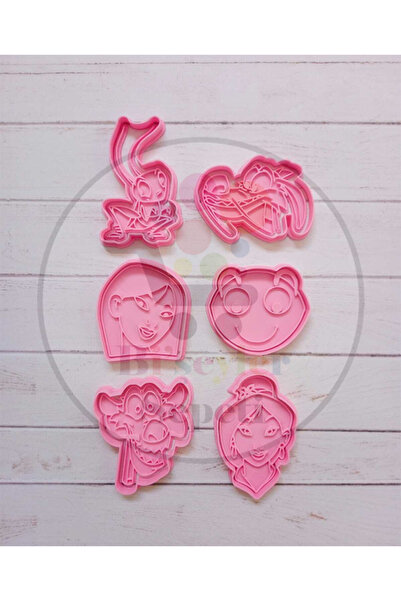 Bi'şeyler Sepeti قالب تقطيع الكوكيز بتصميم مولان - 6 أشكال 12 قطعة