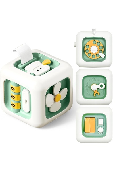 OEM Jucărie senzorială Montessori 6 în 1, cub interactiv, pentru dezvoltarea ...