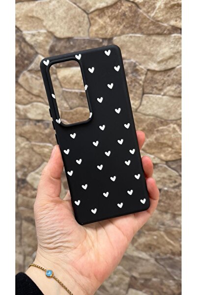 Vip Case Vivo V30 Compatible Mini White Heart Patterned Silicone Shock-Absorb...