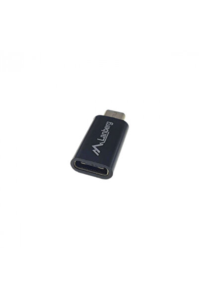 Lanberg Adaptor USB C (mascul)/microUSB mamă 2.0, negru