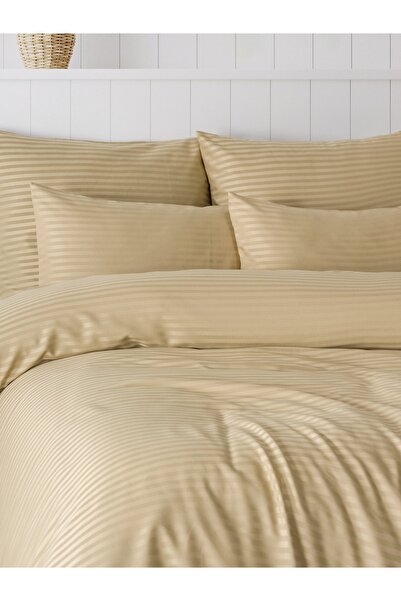 Madame Cotton Cotton Saten Double Duvet Cover Set (93 Thread Count & 236 Tc)