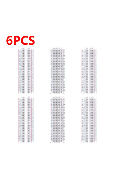 Choice8 6PCS 1-10PCS Breadboard 830 Point Solderless PCB Bread Board MB-102 M...