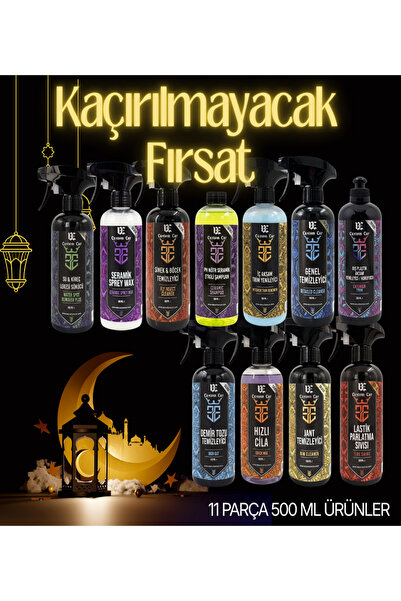 EE CUSTOM CAR RAMAZAN PAKETİ 11 PARÇA ÜRÜN+MİKROFİBER BEZ