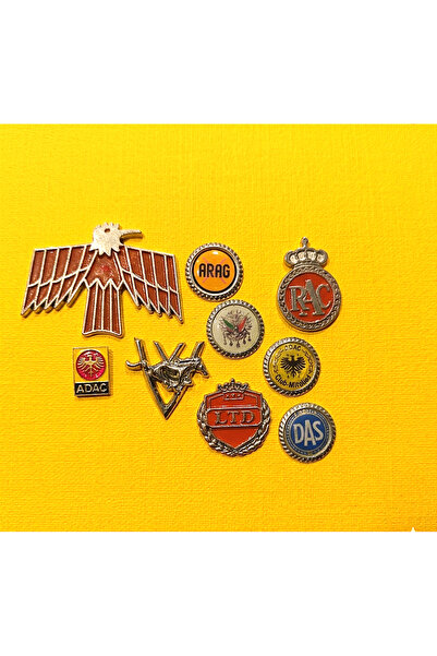 lina oto aksesuar 9 Metal Nuts with Emblem Tape