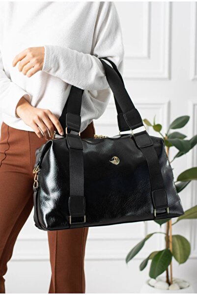 eflanmoda Salaş Faux Leather Women's Handbag and Shoulder Bag 42X33 cm