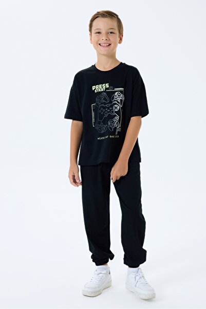 Rolypoly 100% бавовняний піжамний комплект з короткими рукавами та кишенями д...