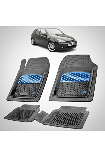 TEAMCAR Πατάκια δαπέδου συμβατά με Ford Focus Mk1 Hatchback 1998-2005 | Μπλε