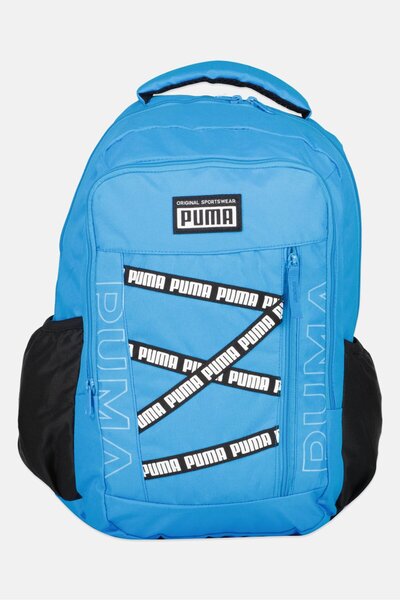 Puma Men Brand Logo Backpack, Blue