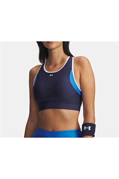 Under Armour UA Crossback Mid Open Back Sports Bra, Polyester, Style 6005838-403