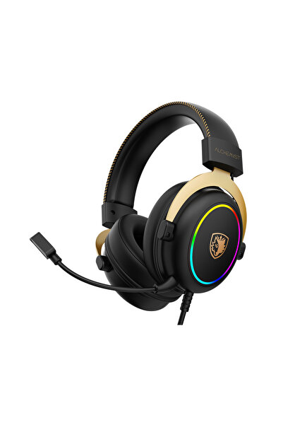 Sades سماعة ألعاب Alchemist USB مع صوت محيطي 7.1، وميكروفون ENC، وإضاءة RGB -...
