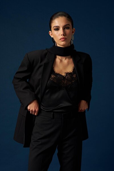 Beauty Omelette Siyah Big Blazer