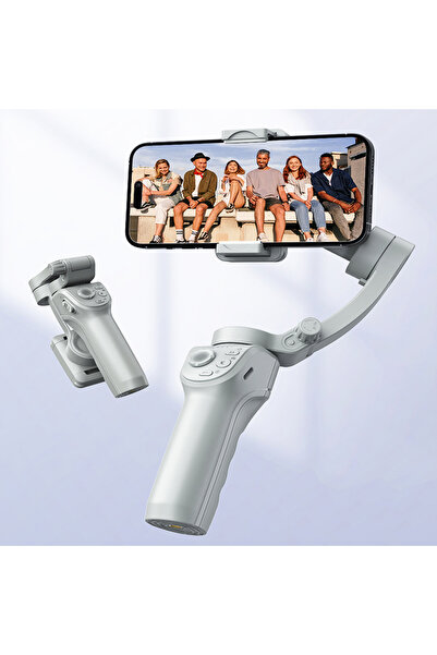 Axpeih مثبت جيمبال ثلاثي المحاور للهواتف الذكية (أندرويد وآيفون) لتسجيل الفيد...