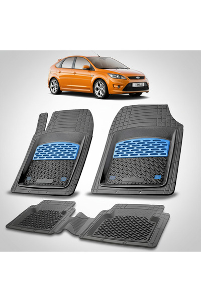 TEAMCAR Συμβατά πατάκια Ford Focus Mk2 Hatchback 5θυρο 2004-2011 | Μπλε