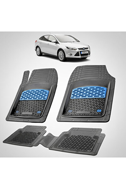 TEAMCAR Συμβατά πατάκια δαπέδου Ford Focus Mk3 Sedan 4 πόρτες 2011-2018 | Μπλε