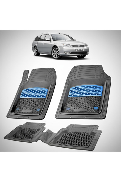 TEAMCAR Covorașe compatibile Ford Mondeo Mk3 Combi 2000-2007 | Albastru