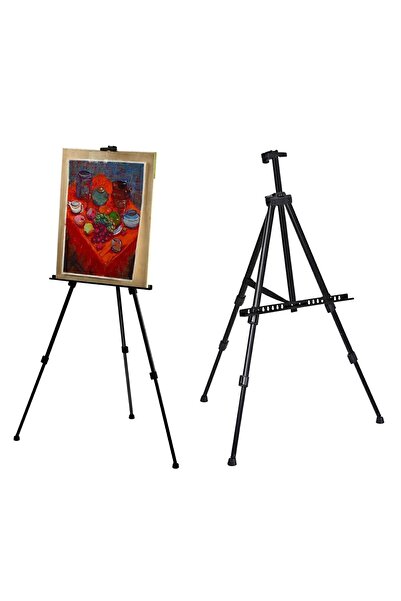Aptel Adjustable painting easel, aluminum, 170 cm, black