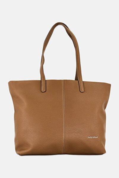 Kathy Ireland Women Brand Logo Tote Bag, Brown