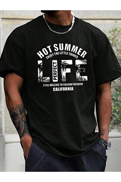 ZEMLİYA Υπερμεγέθη μπλουζάκι με γραφικό σχέδιο – Casual streetwear με άνετη ε...