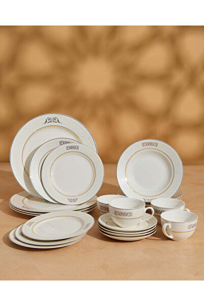 REDTAG Gold Accent Round Dinner Set (20 Piece)