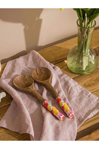 LC Waikiki Mixed Wooden Serving Utensil Set of 2 (S6)