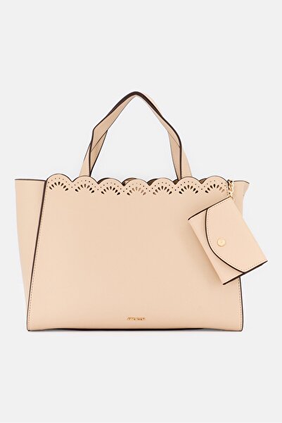 Anne Klein حقيبة يد نسائية سادة، بني