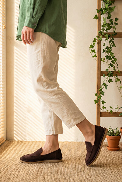 Moda Değirmeni Maro piele întoarsă Pantofi de damă loafers MD1202-113-0001