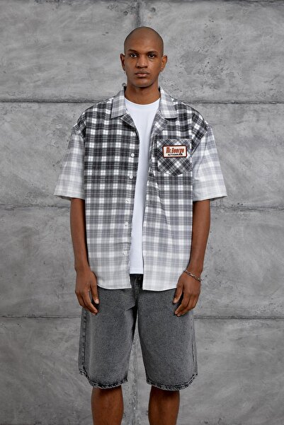 NOMARC Μαύρο ΡΙΓΕ ΨΗΦΙΑΚΗΣ ΕΚΤΥΠΩΣΗΣ oversized ΠΟΥΚΑΜΙΣΟ