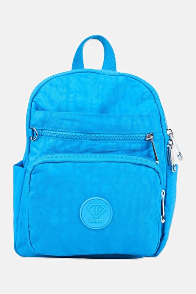 I Love Fashion Women Brand Logo Backpack, Ocean Blue