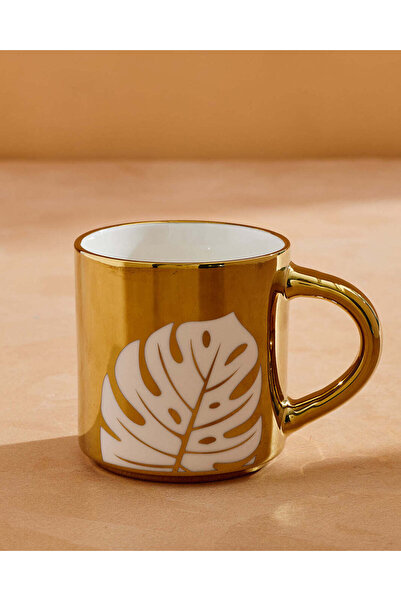 REDTAG Gold Leave Pattern Electroplated Mug