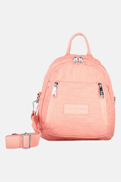 I Love Fashion Women Brand Logo Mini Backpack, Orange