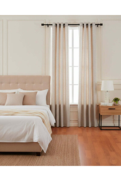 REDTAG ستارة قماش جاكار منقوش باللون البيج (مع بطانة)