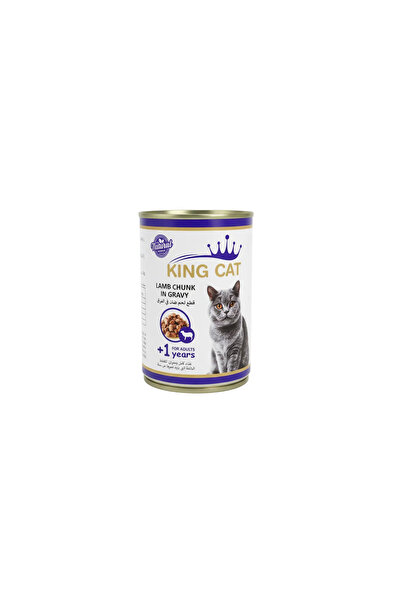 King Cat Lamb Chunks in Gravy Complete Food for Adult Cats +1 Year 400g