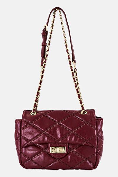 JASON WU Women Quilted Crossbody Bag, Maroon