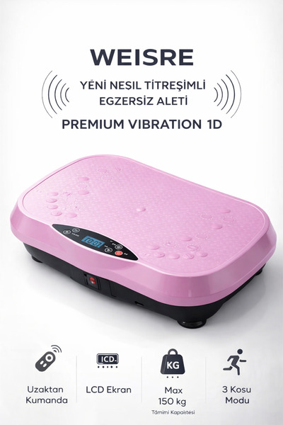 Vibrating Exerciser Device Remote Controlled with 150 KG LCD Display