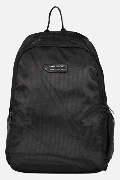 Lavie حقيبة ظهر بشعار العلامة التجارية للرجال، لون أسود